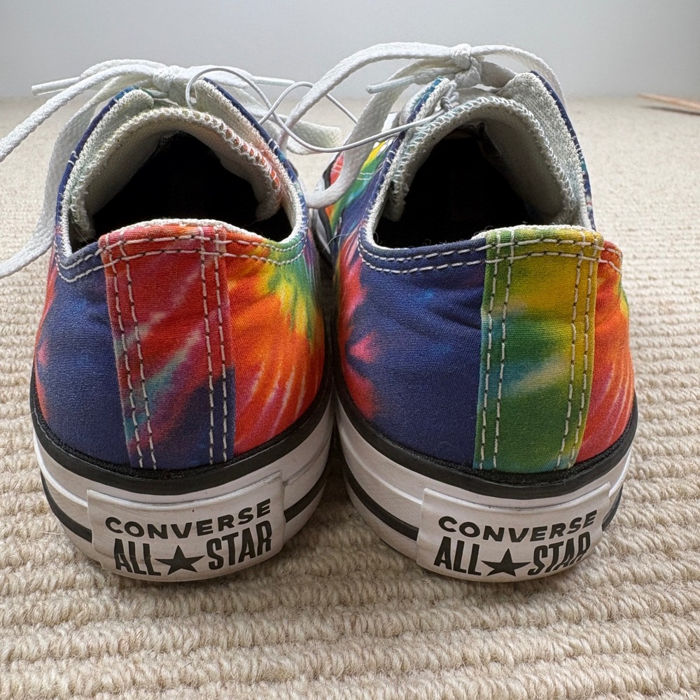 Converse Chuck Taylor All Star Shoes Womens 7 Mens 5 Rainbow Tie Dye Hippie Boho - Picture 6 of 10